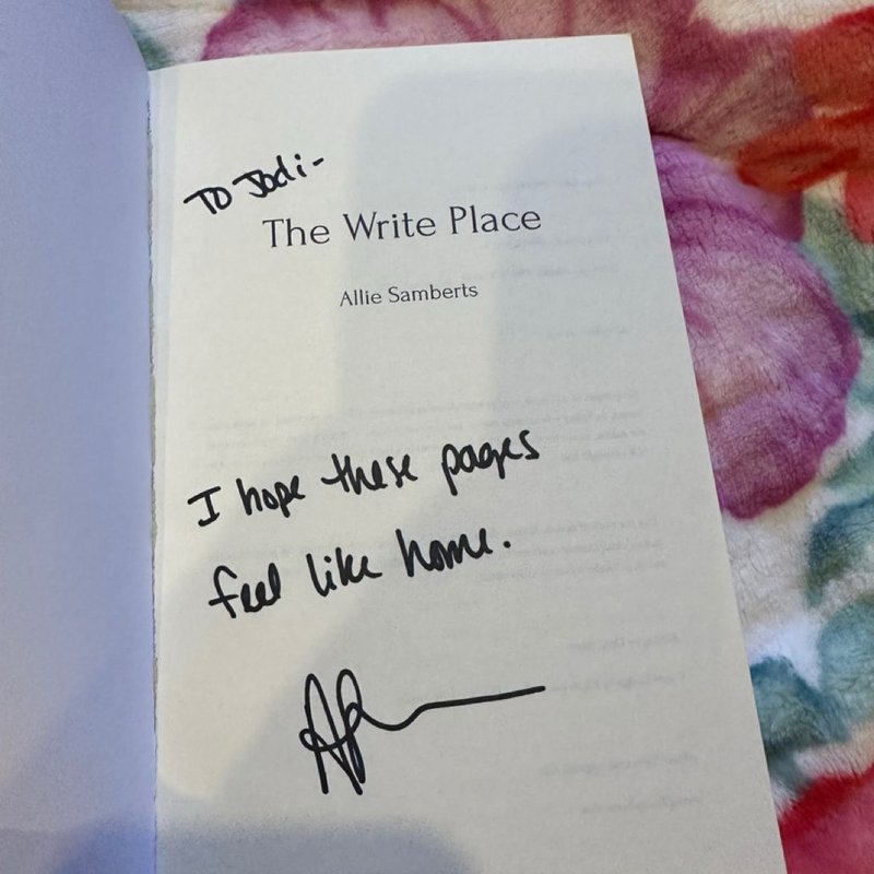 The write place by Allie Samberts, Paperback | Pangobooks