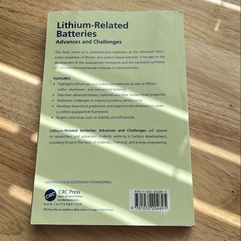 Lithium-Related Batteries