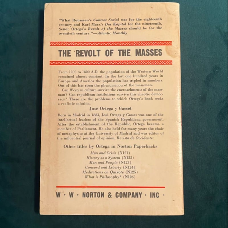 The Revolt of the Masses