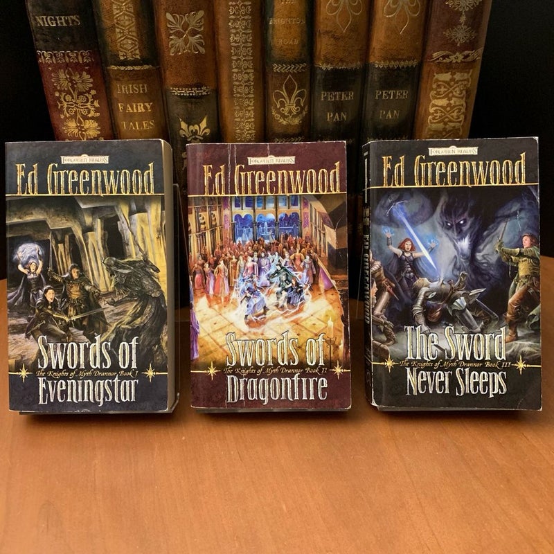 Knights of Myth Drannor Trilogy 1-3: Swords of Eveningstar, Swords of Dragonfire, The Sword Never Sleeps