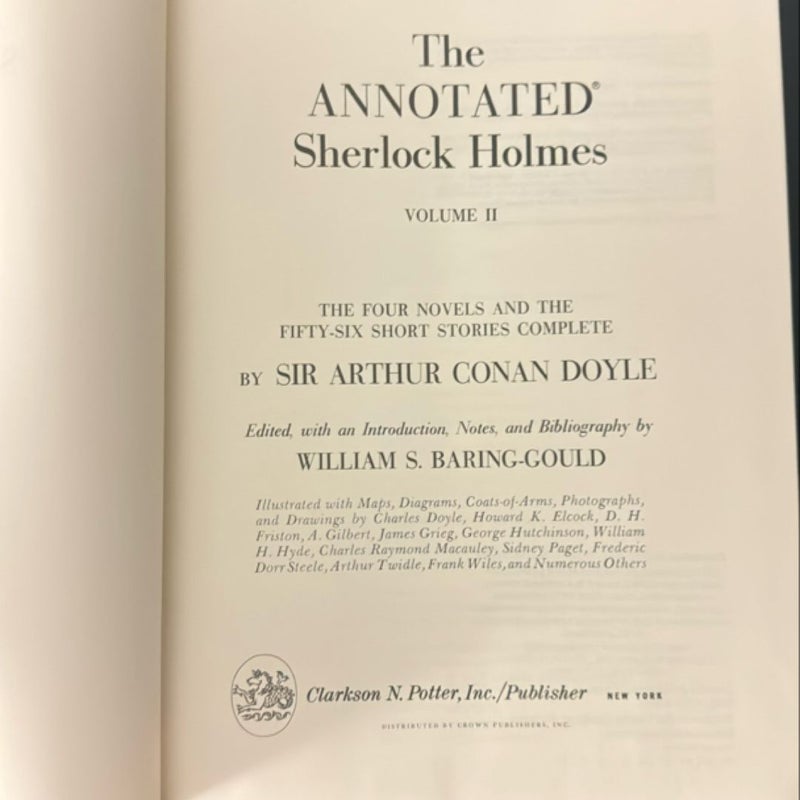 The Annotated Sherlock Holmes Volumes I & II