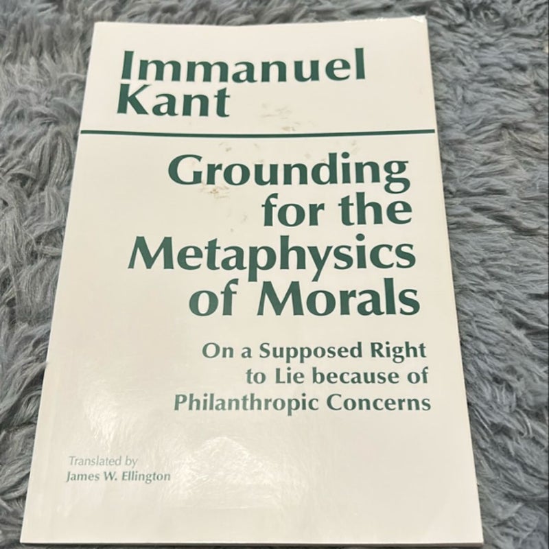 Grounding for the Metaphysics of Morals