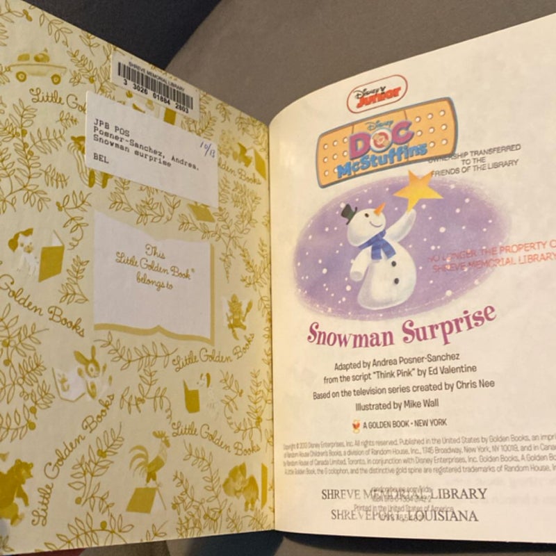 Snowman Surprise (Disney Junior: Doc Mcstuffins)