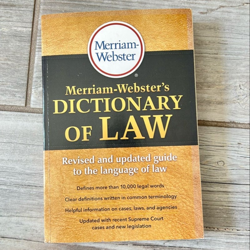 Merriam-Webster's Dictionary of Law