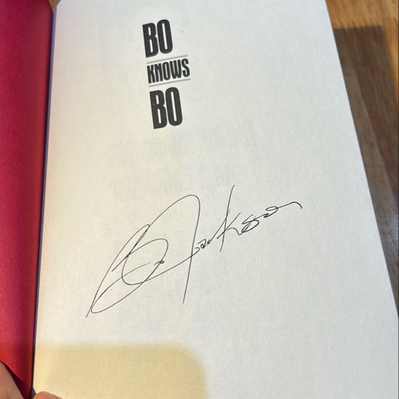 Signed 1990 1st Ed * Bo Knows Bo