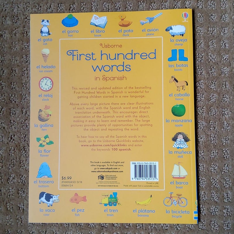 First Hundred Words in Spanish