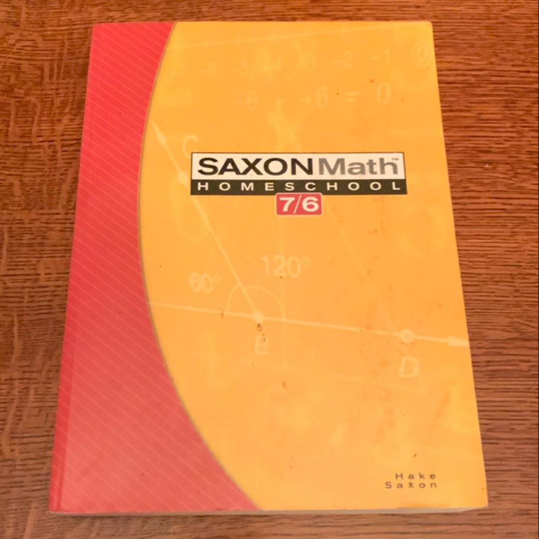 Saxon Math 7/6 Homeschool