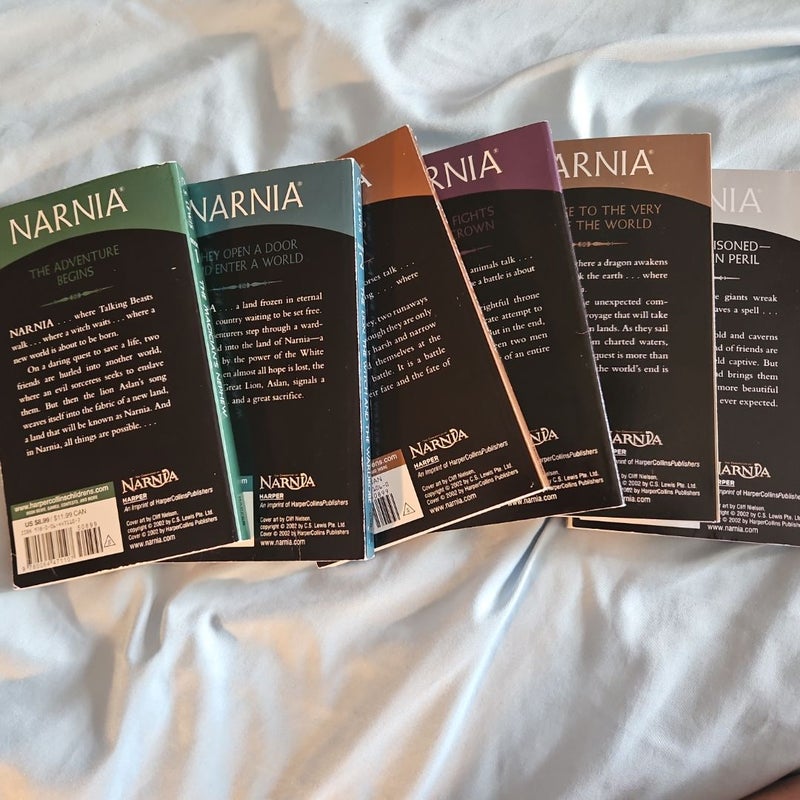 The Chronicles of Narnia 6 book set 