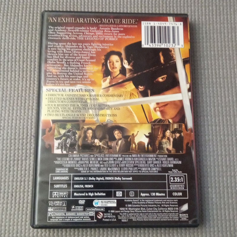 THE LEGEND OF ZORRO by Dvd, Hardcover | Pangobooks