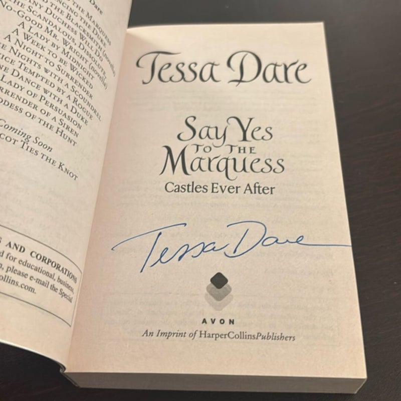 Say Yes to the Marquess - Signed Copy!