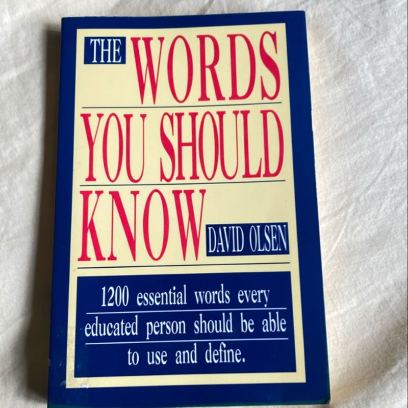 The Words You Should Know