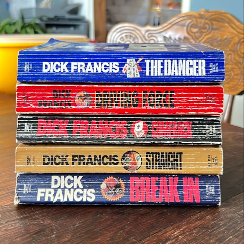 LOT of 5 Dick Francis Paperbacks 