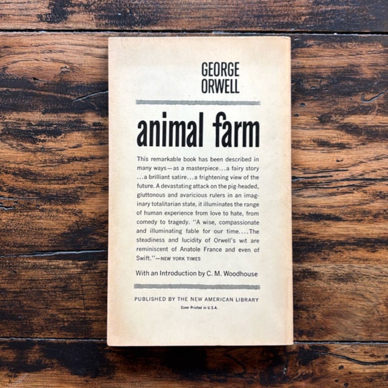 Animal Farm (1962 Vintage Signet Classic PB)