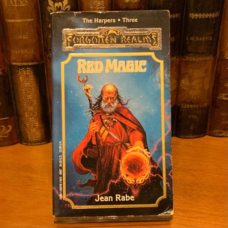Vintage Forgotten Realms: Red Magic, Harper 3, 1991 First Edition First Printing