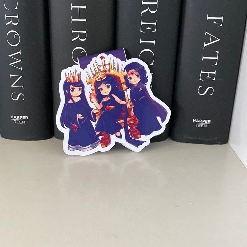 Three Dark Crowns Magnetic Bookmark