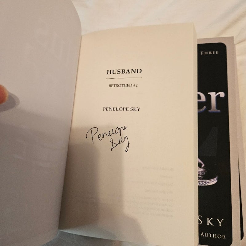 Betrothed Series Books 2-4 signed by Penelope Sky 