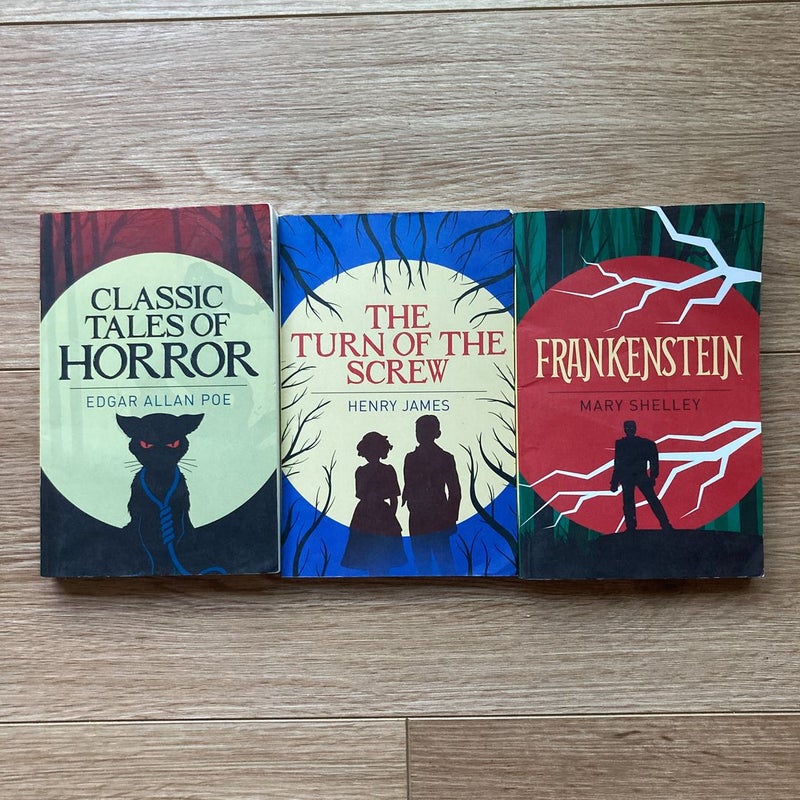 Bundle of (3) Classic Horror Books Paperback