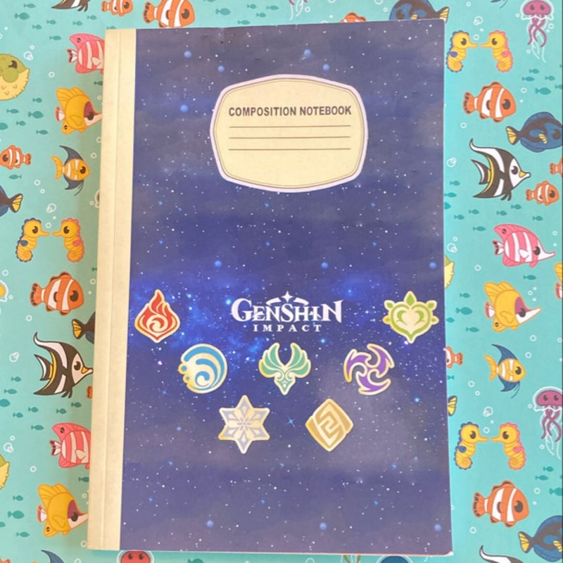 Genshin Impact Composition Notebook Merch