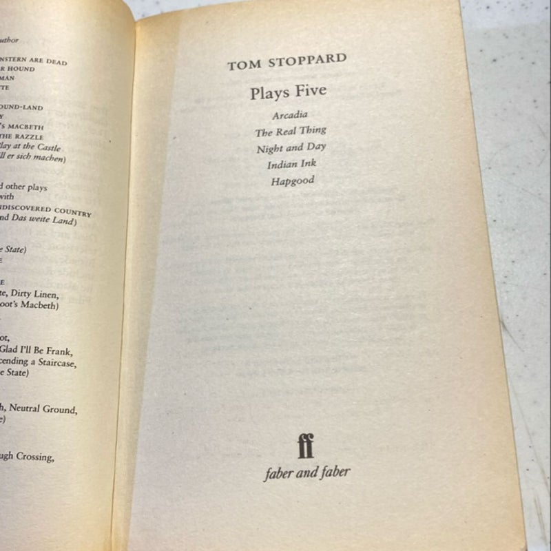 Tom Stoppard Plays 5