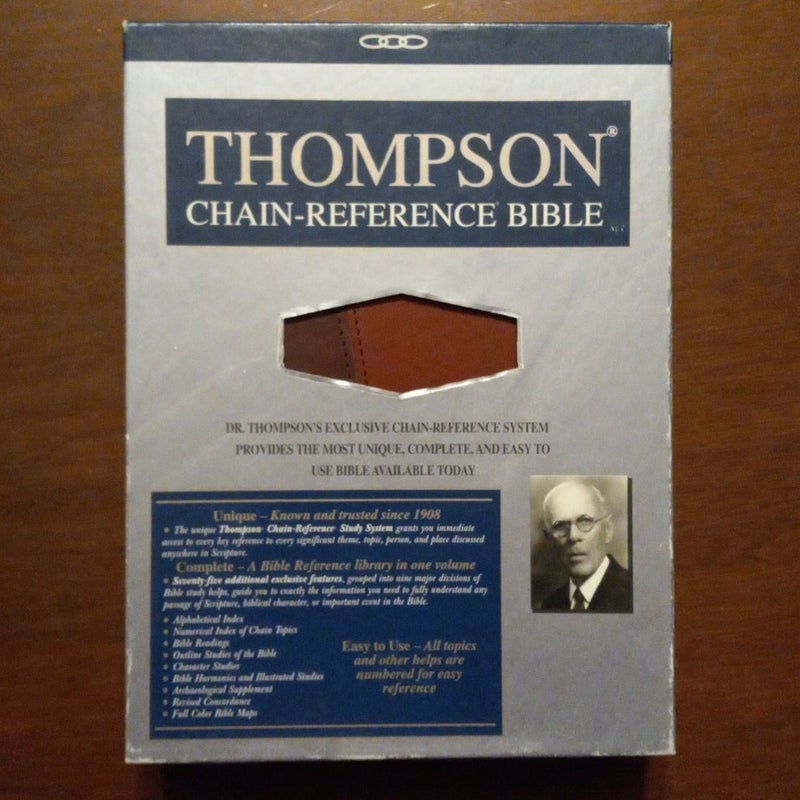 NIV Thompson Chain-Reference Bible, Handy Size, Red Letter, Comfort Print [Burgundy]