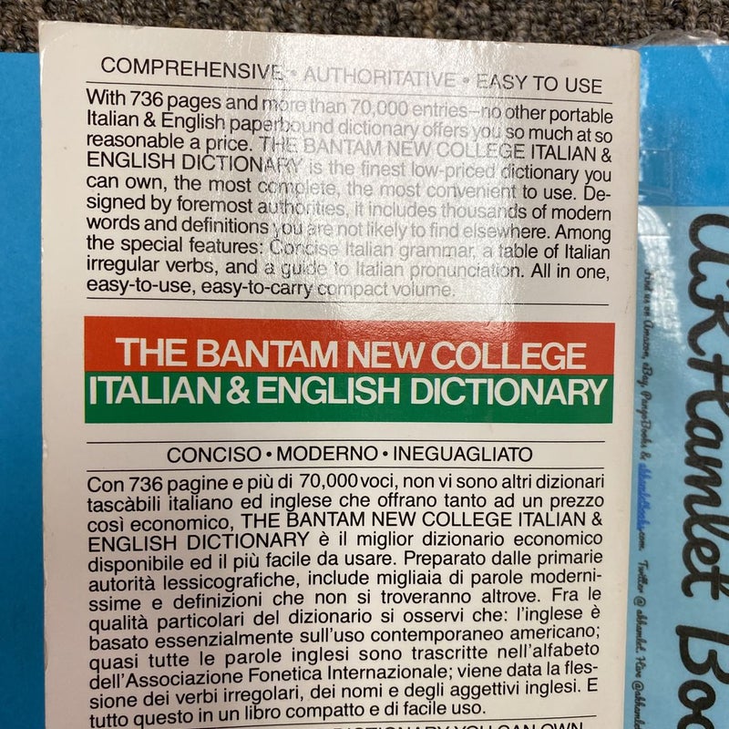 The Bantam New College Italian and English Dictionary