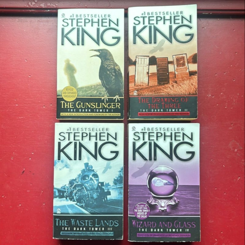 Lot of 4: Dark Tower Series (Book I - IV)