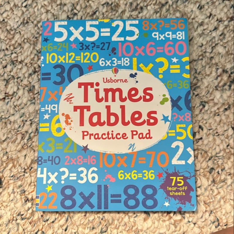 🔶Times Tables Practice Pad