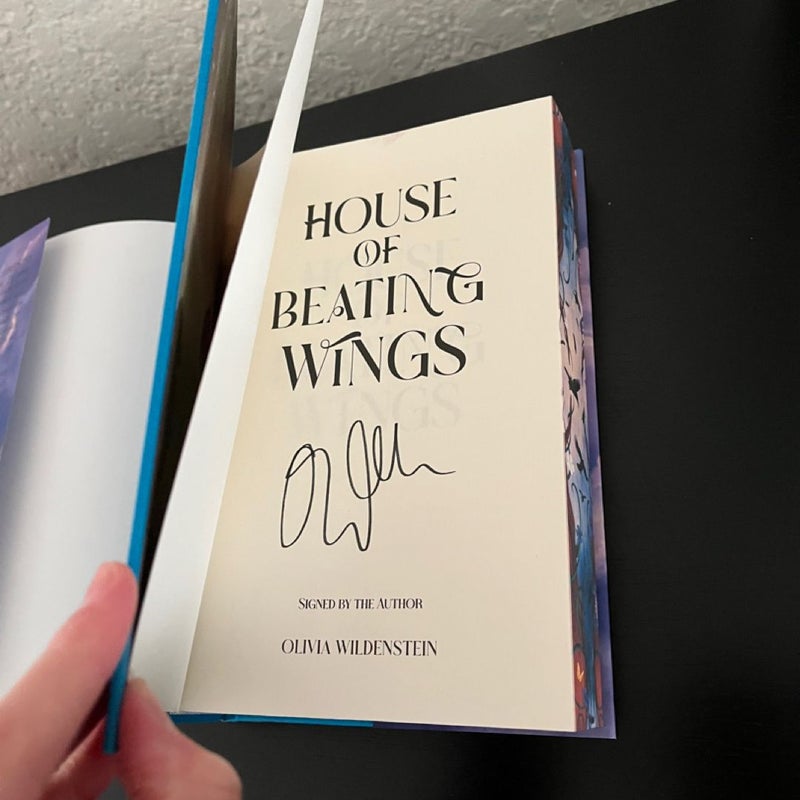House of Beating Wings SIGNED PAGE & WICK