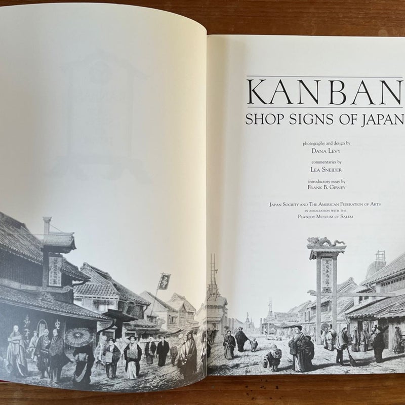Kanban. Shop Signs of Japan VERY GOOD Softcover 1982