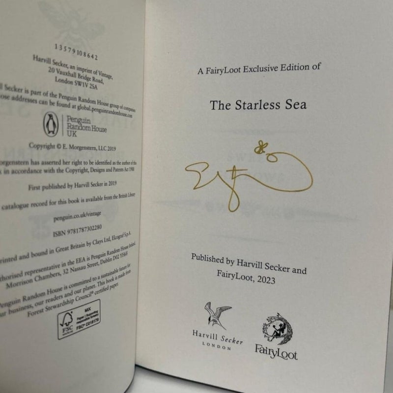  Fairyloot Night Circus Starless Sea SIGNED 