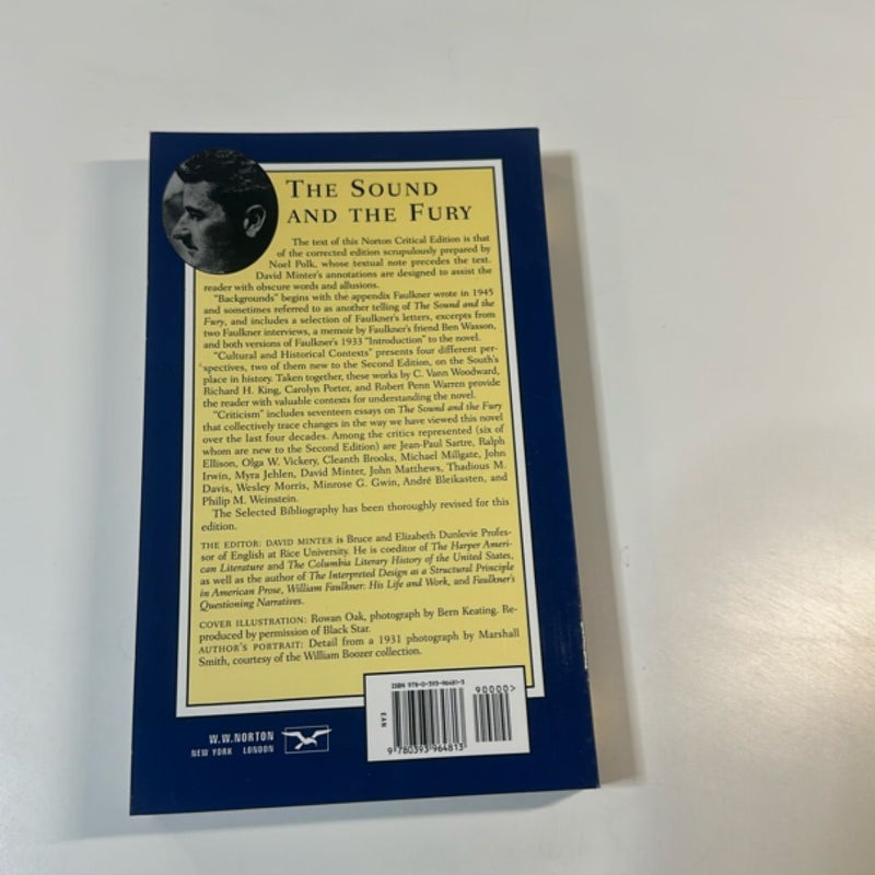 The Sound and the Fury [Norton Critical Edition]