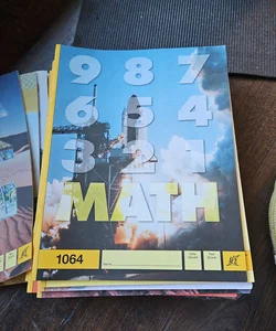 A.C.E. Math Workbooks 6th grade 4th edition books 1061-1072