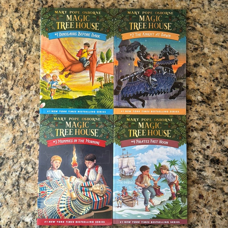 Magic Tree House Books 1-4 Boxed Set