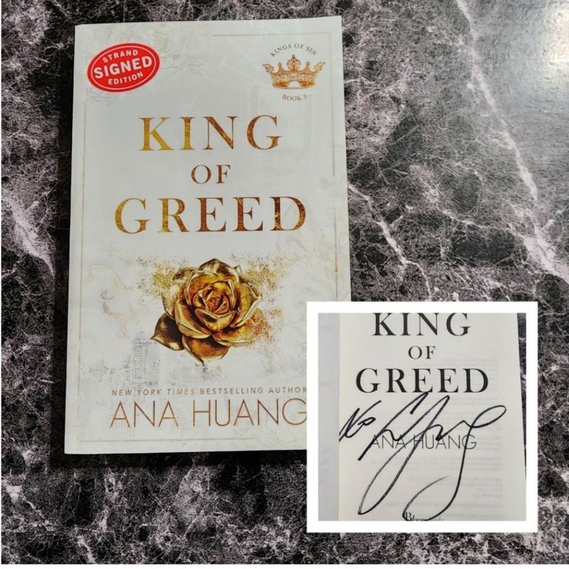 King of Greed (Kings of Sin, 3) Signed Edition