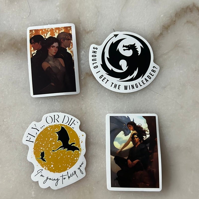 Fourth wing stickers