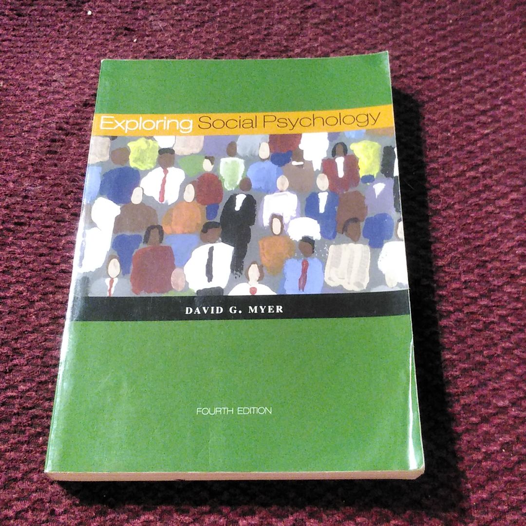 Exploring Social Psychology By David G. Myers, Paperback | Pangobooks