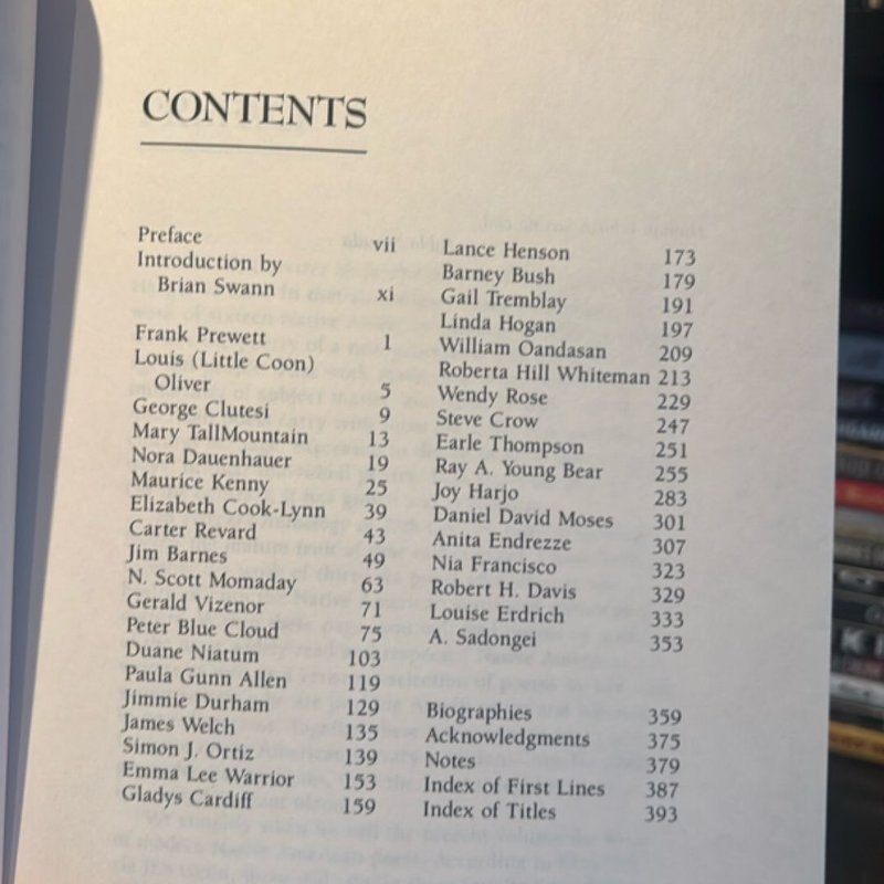 Harper's Anthology of Twentieth Century Native American Poetry