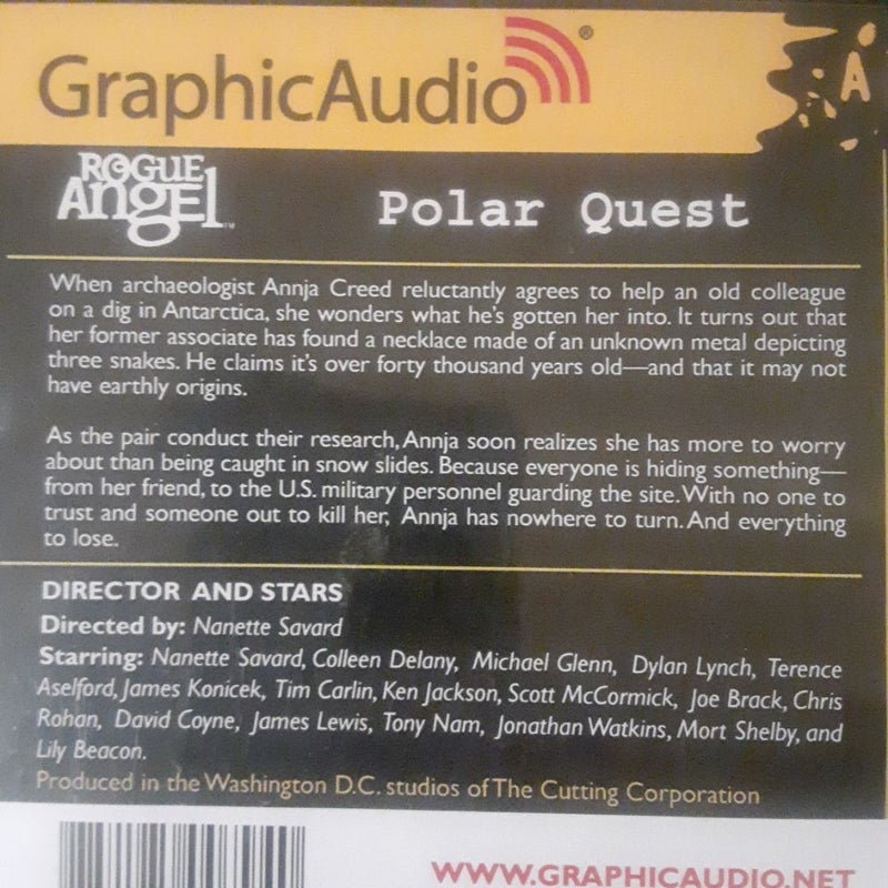 Graphic Audio Rogue Angel 16 Polar Quest audio cd
