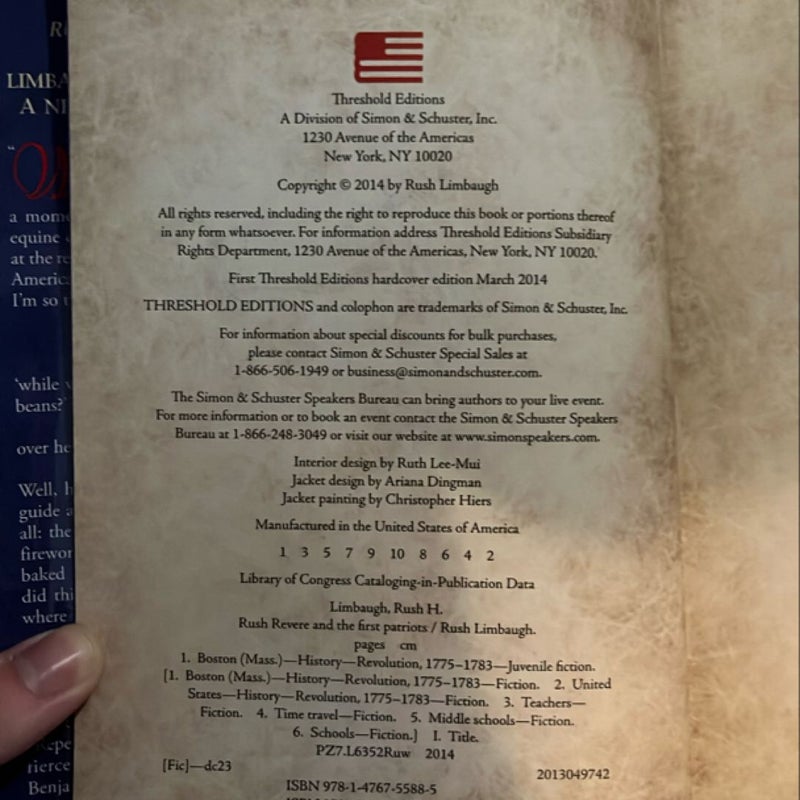 Rush Revere and the First Patriots