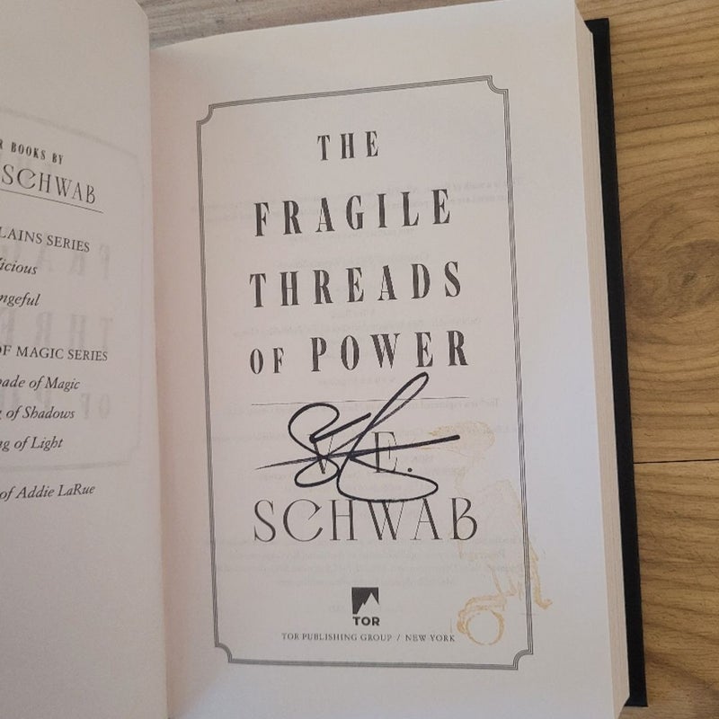 The Fragile Threads of Power (SIGNED)