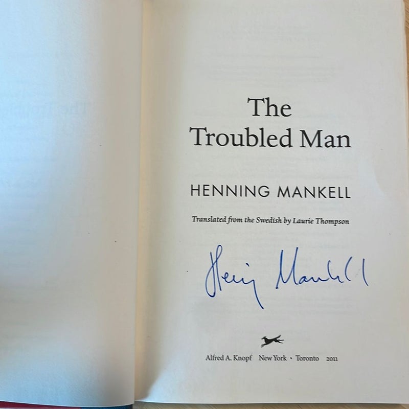 The Troubled Man AUTOGRAPRHED COPY