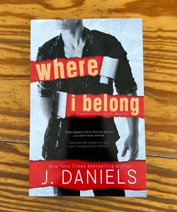 Where I Belong signed copy sold out cover