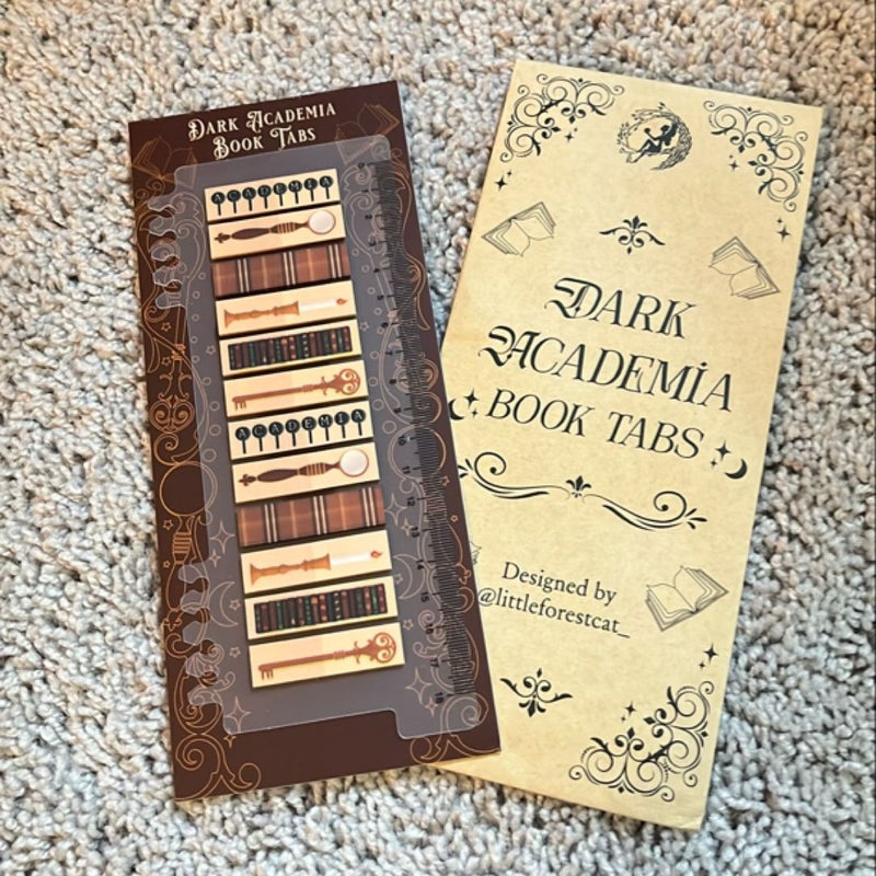 Dark Academia Book Tabs