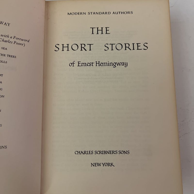 The Short Stories of Ernest Hemingway