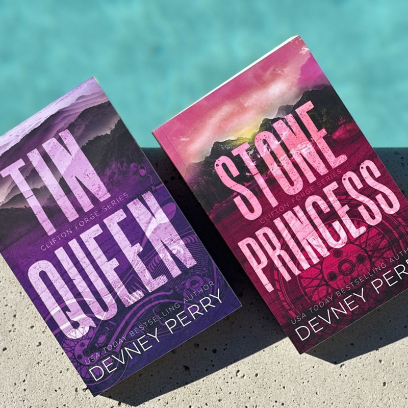 Signed by hand Two Books Bundle TIN QUEEN STONE PRINCESS by Devney ...