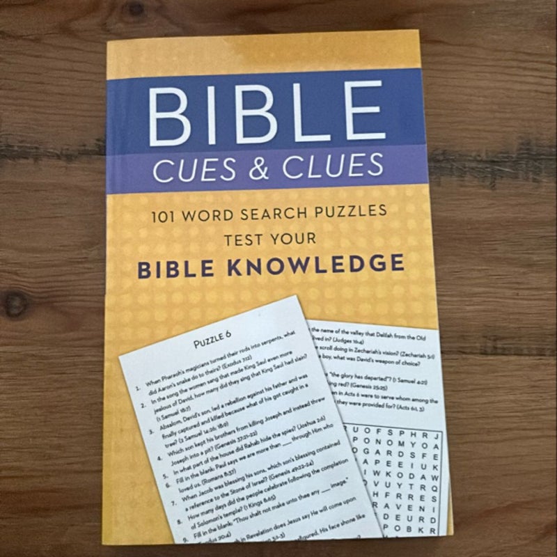 Bible Cues and Clues: 101 Word Search Puzzles Test Your Bible Knowledge