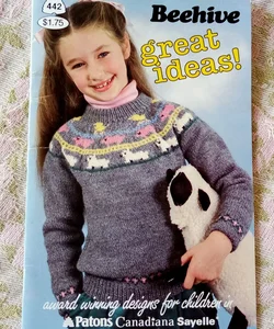 Great Ideas Sweater Knitting Pattern for Children 