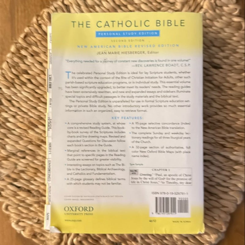 Catholic Bible, Personal Study Edition