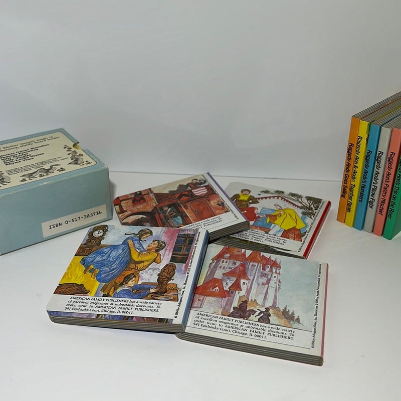 Little Treasury  Board Books Bundle: Raggedy Anne & Andy, Mother Goose & Fairy Tales 