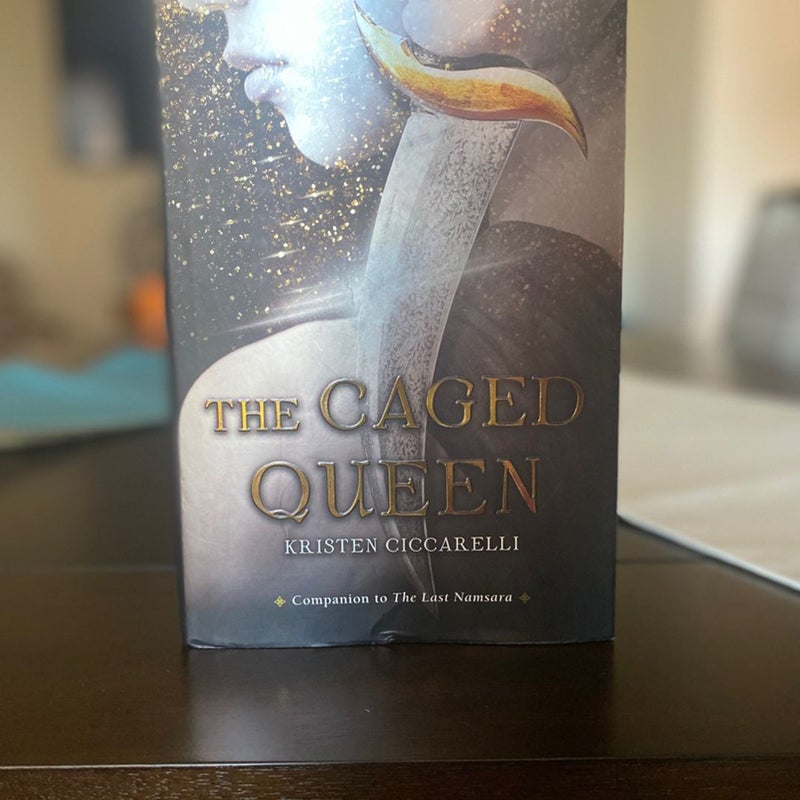 Fairyloot the crimson moth Goodies & Kristen Ciccarelli book The Caged Queen (1st Print–Edition/ HARDCOVER) by Kristen Ciccarelli 